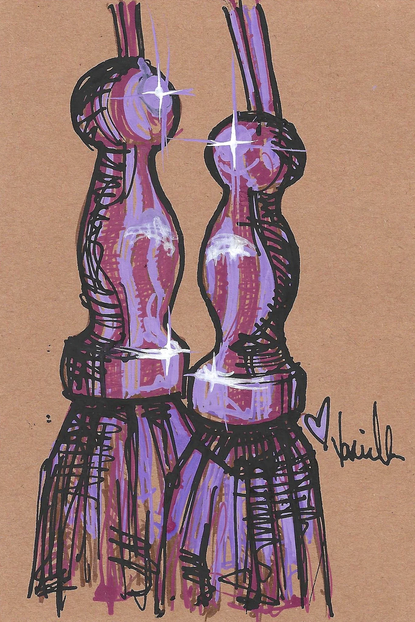 Asst. Scribble Sketch Studies