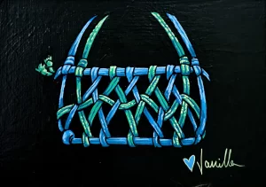 Blue and Green Chest Harness