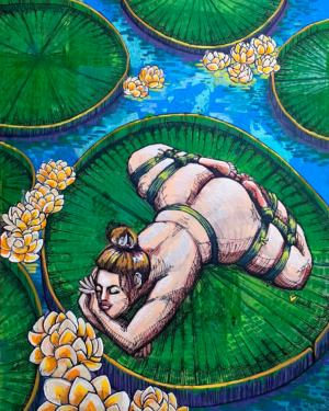 Frog on Lily Pad